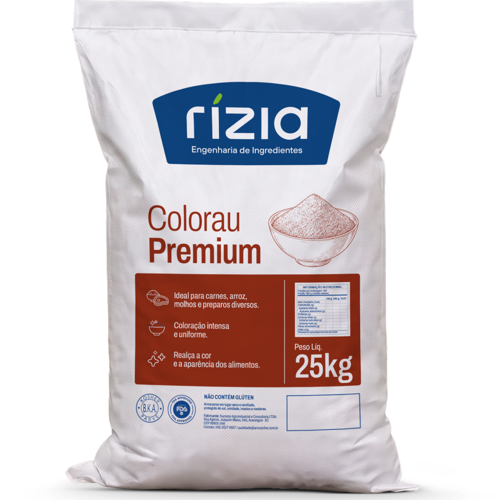 Saco de Colorau Premium Rízia, 25 kg